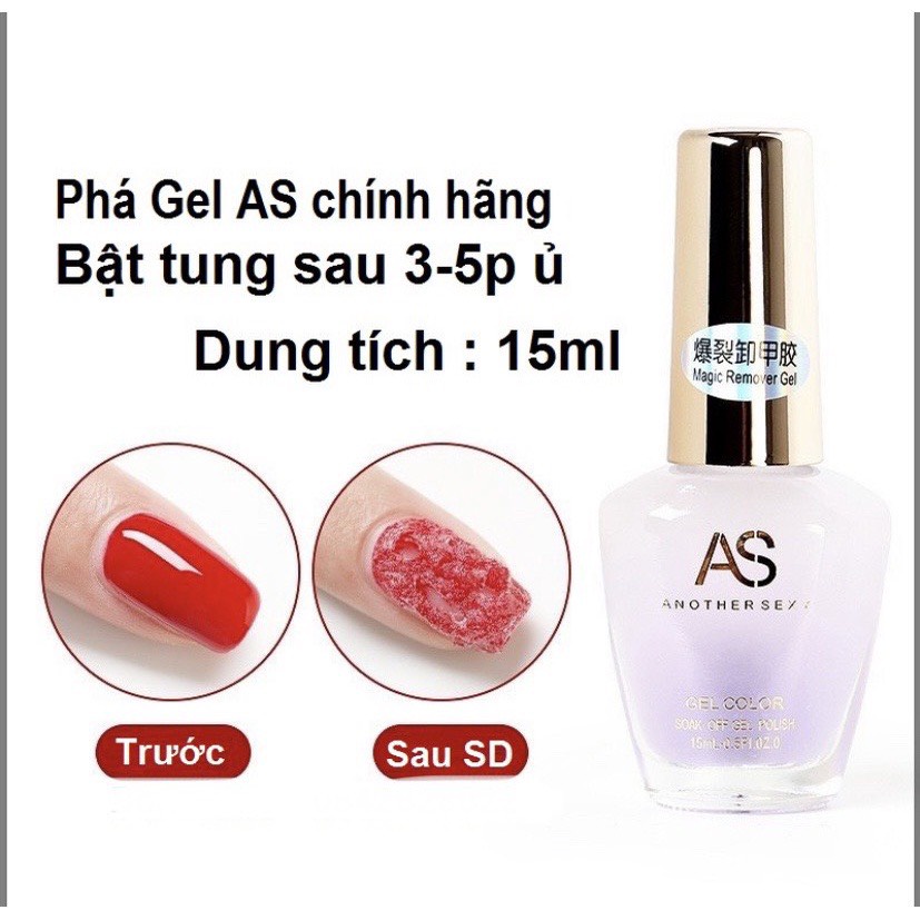 Phá gel AS chai 15ml hàng chính hãng