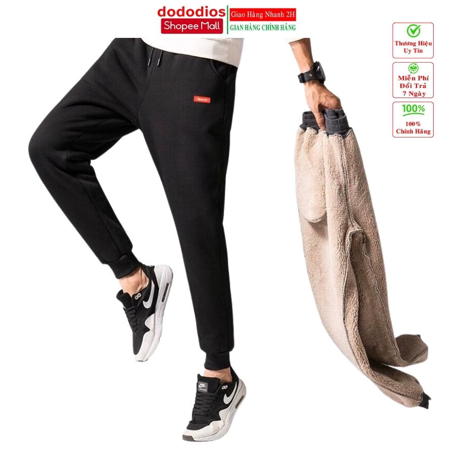 Quần nỉ lót lông nam nữ dododios siêu ấm, siêu dày, không xù, cam kết lỗi 1 đổi 1