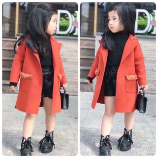 Áo dạ bé gái