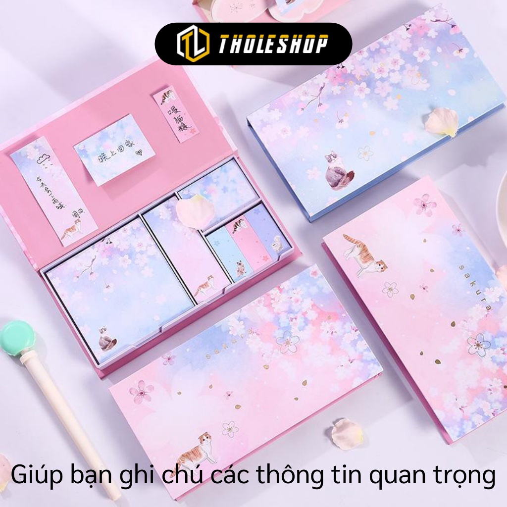 Giấy Note - Hộp 6 Tập Giấy Note, Ghi Chú, Đánh Dấu Nhiều Cỡ Kiểu Hàn Quốc 7869