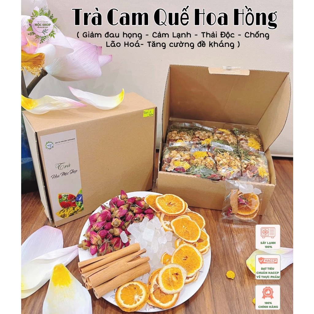 Set trà cam quế -hoa hồng