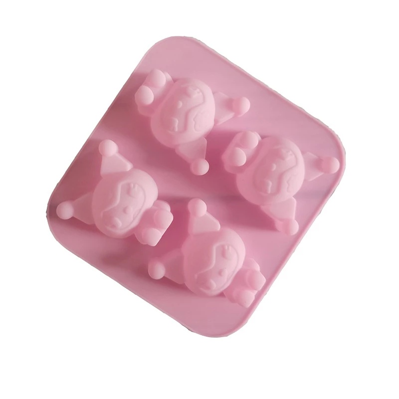 Kawaiii Sanrios Kuromi My Melody Cinnamoroll Khay làm đá viên silicon hoạt hình ✷ ❈ Khuôn khắc sô cô la Fondant Whisky Rượu Cocktail Khuôn DIY Tool