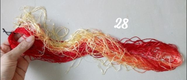 Tép lớn 50m chỉ tơ bóng loang màu