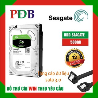 Ổ cứng HDD 500GB Seagate Barracuda - Tặng cáp sata 3.0 - Hàng tháo máy đồng bộ nhập khẩu - Bảo hành 12T!!!