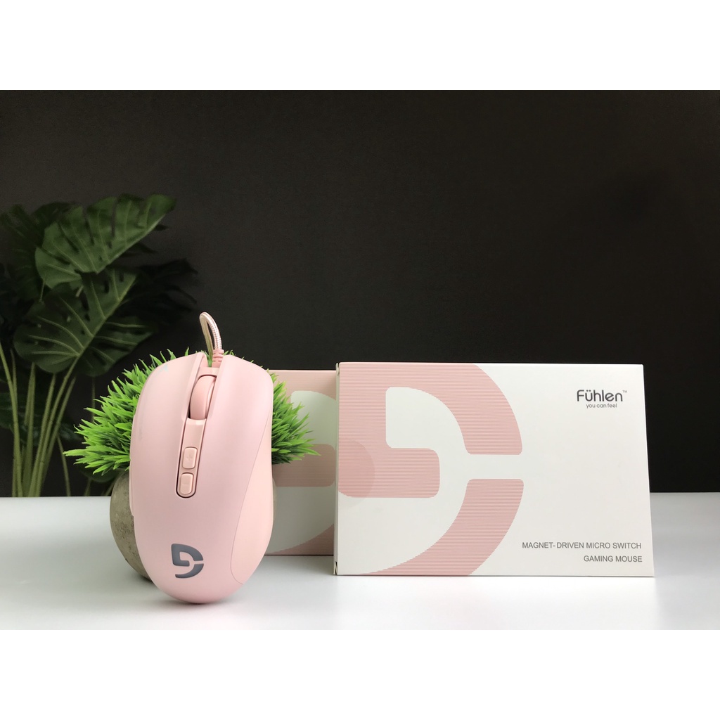 Chuột gaming Fuhlen G90 Đen Black / Hồng Pink - Chính Hãng