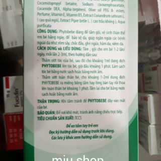 Sữa tắm PhytoBEBE chống rôm sảy em bé