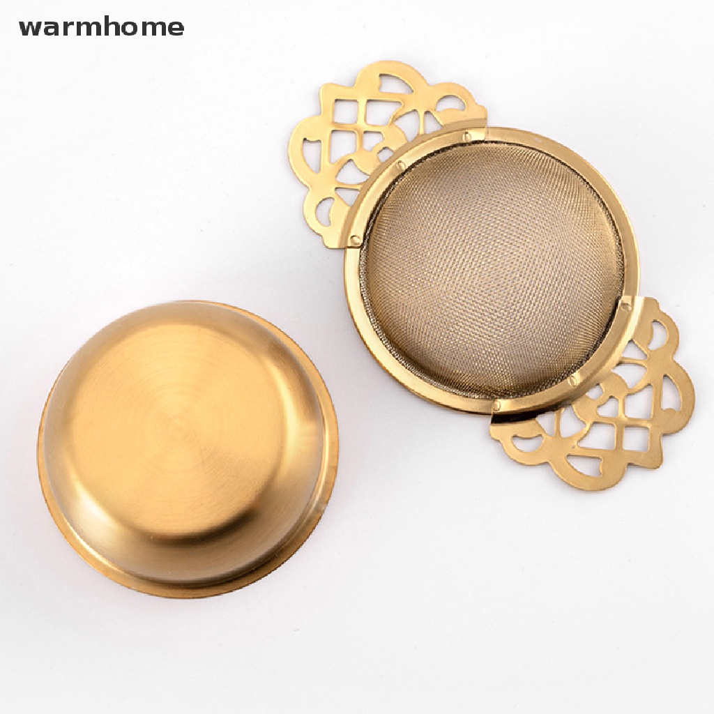 Warmhome Double-layer Fine Mesh Tea Strainer Stainless Steel Filter Sieve Teaware Kitchen RFT