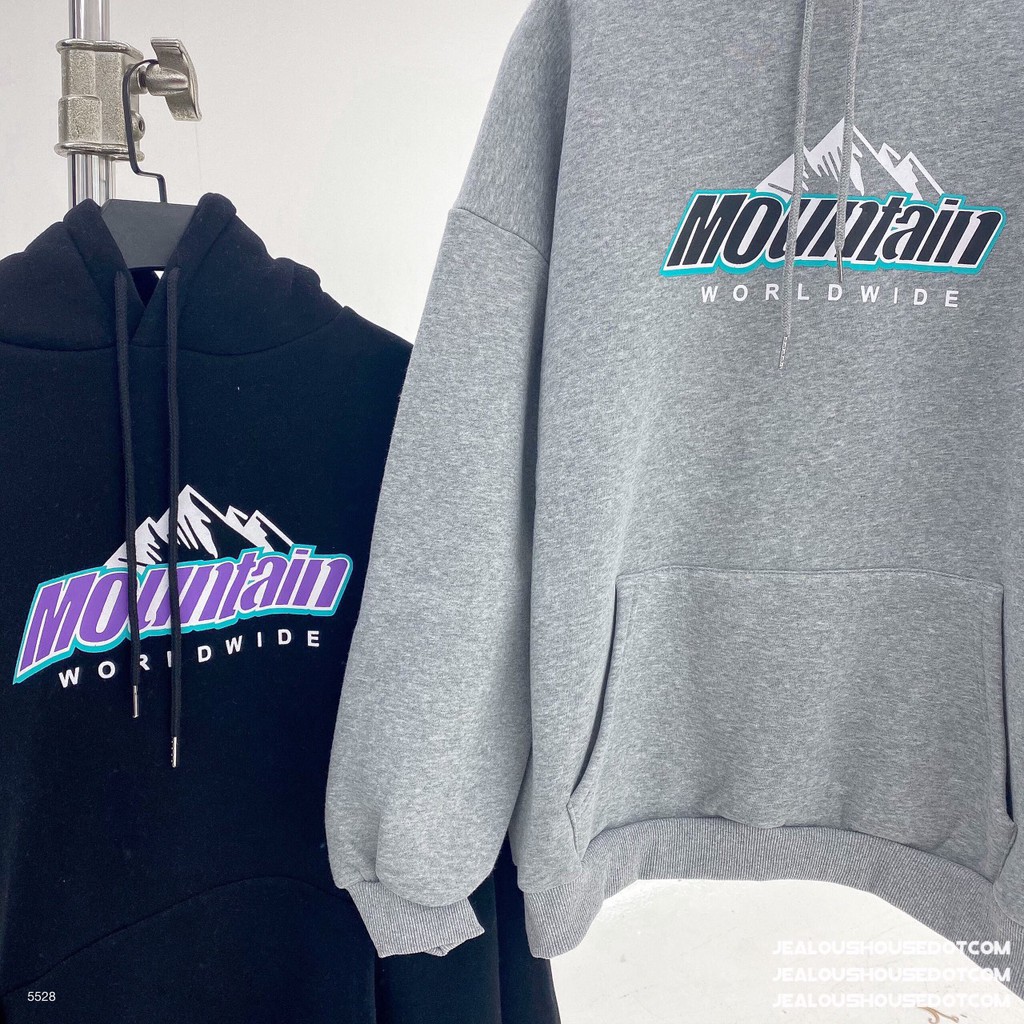 Áo nỉ hoodie, áo hoodie chữ MOUNTAIN 5528 | BigBuy360 - bigbuy360.vn