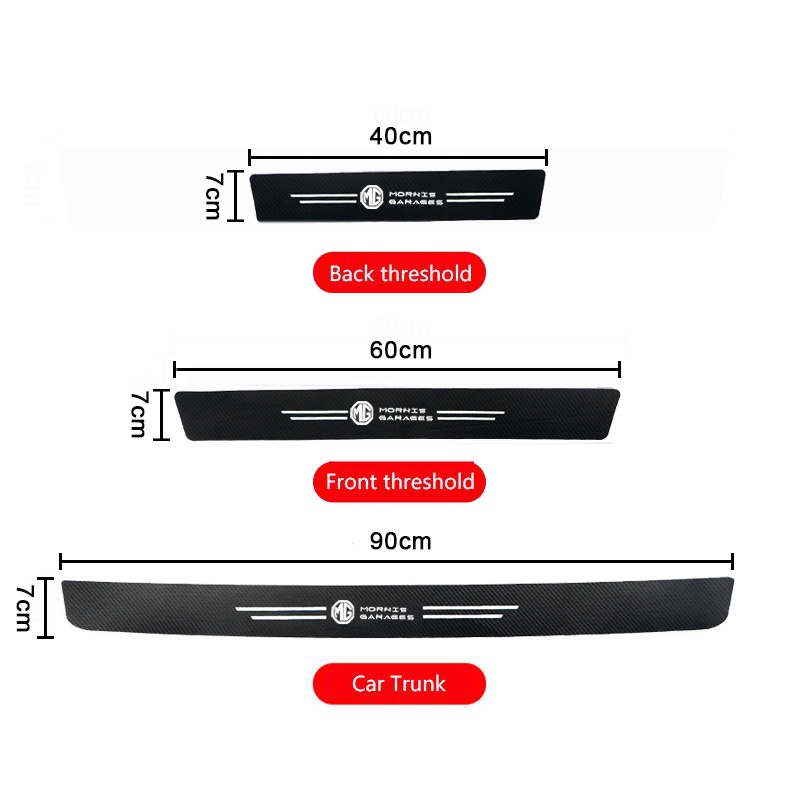 Miếng dán bảo vệ chống va chạm chất lượng cao cho bàn đạp cửa xe hơi MG ZS HS MG3 MG5