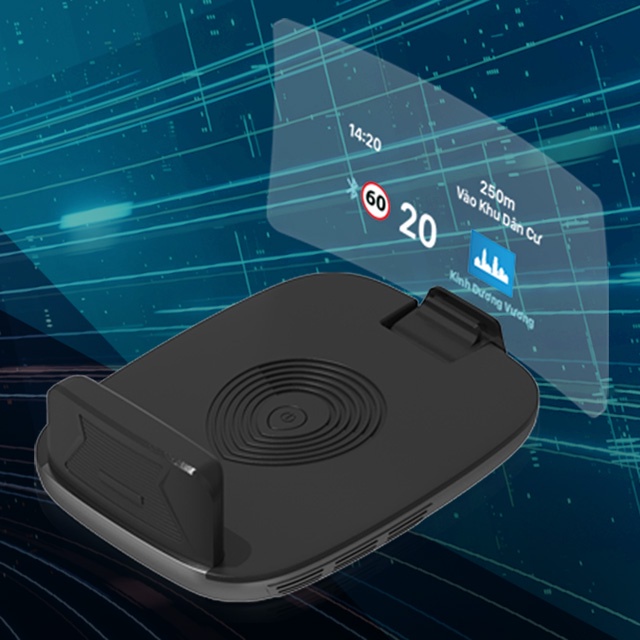 Thiết bị hiển thị tốc độ lên kính lái HUD H1N Vietmap