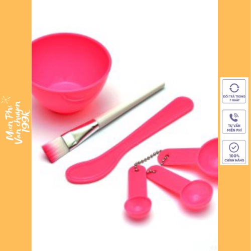Bộ bát trộn đắp mặt nạ bộ chén trộn mặt nạ 5 in 1 tiện ích 008946