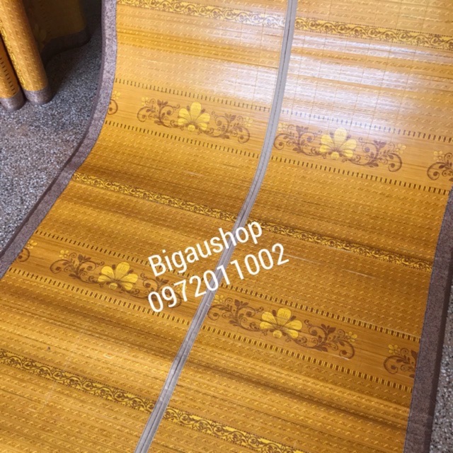 Chiếu trúc tăm in hoa đẹp