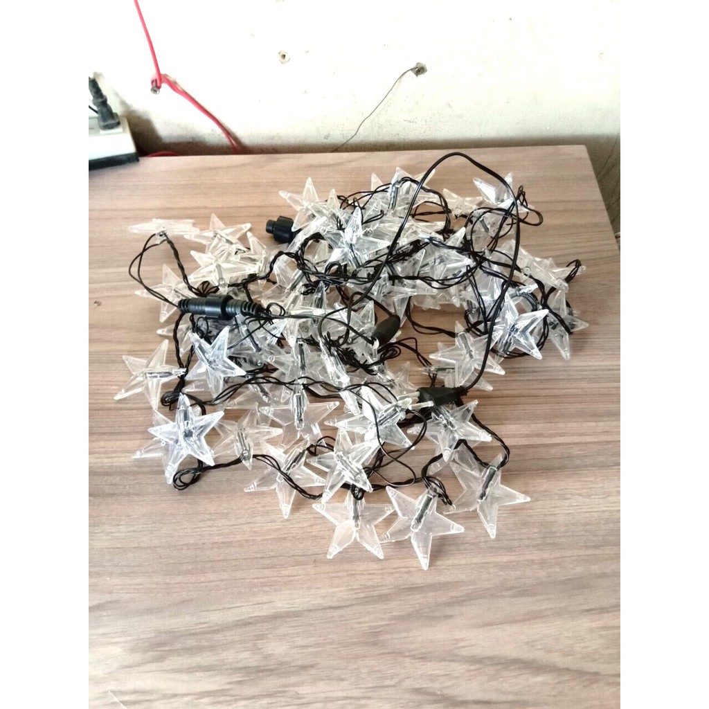 Dây đèn trang trí ngôi sao 7 mét (Ánh sáng vàng - DĐ)