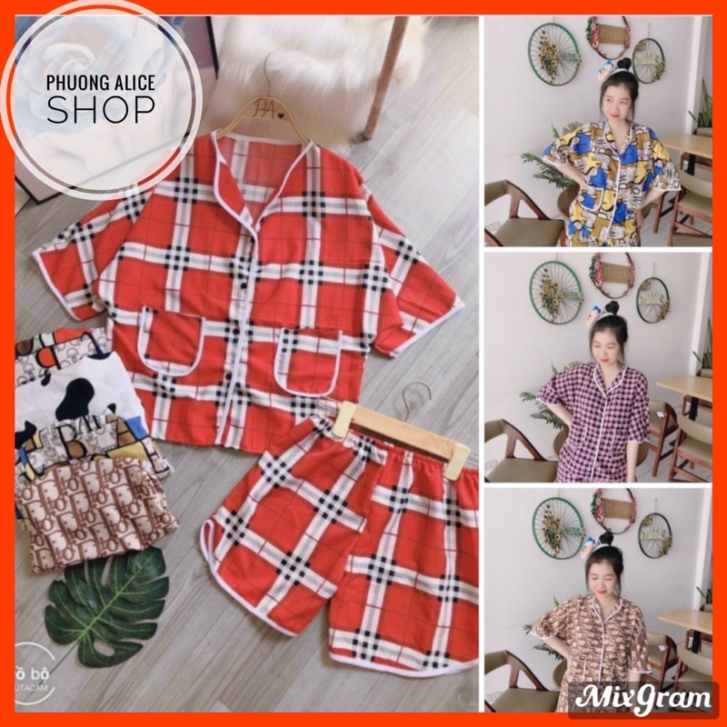 ❤️FREE SHIP❤️Đồ bộ đùi mặc nhà, đồ bộ cánh dơi có túi áo[ảnh thật]