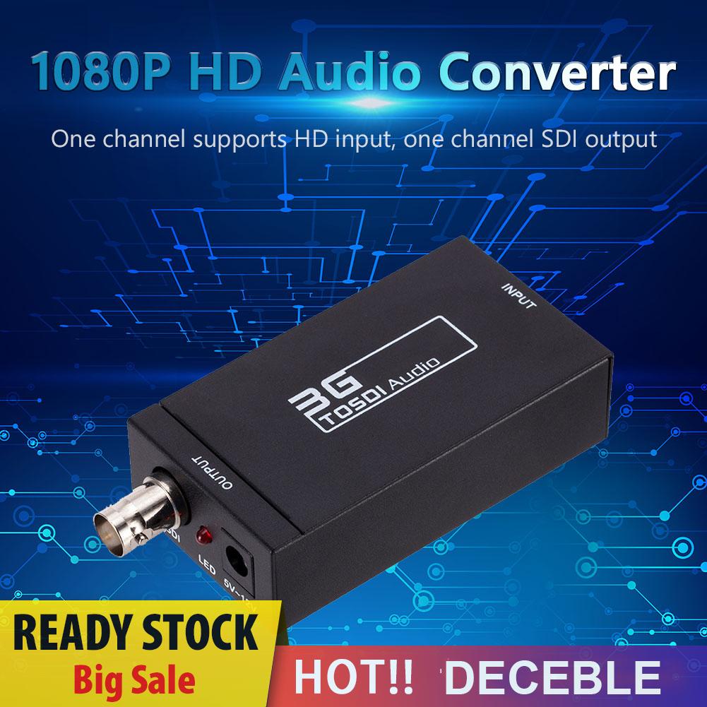 deceble BNC HDMI-compatible to SDI Converter 2CH Mini 1080P HD 3G Video Adapter