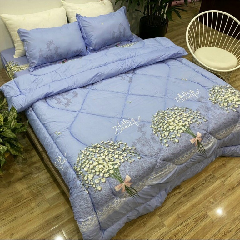 Bộ 5 Món Vỏ Chăn Ga Gối ⚡𝐅𝐑𝐄𝐄 𝐒𝐇𝐈𝐏⚡ Coton poly cao cấp,đáng yêu bò sữa phong cách hàn quốc đủ size | BigBuy360 - bigbuy360.vn