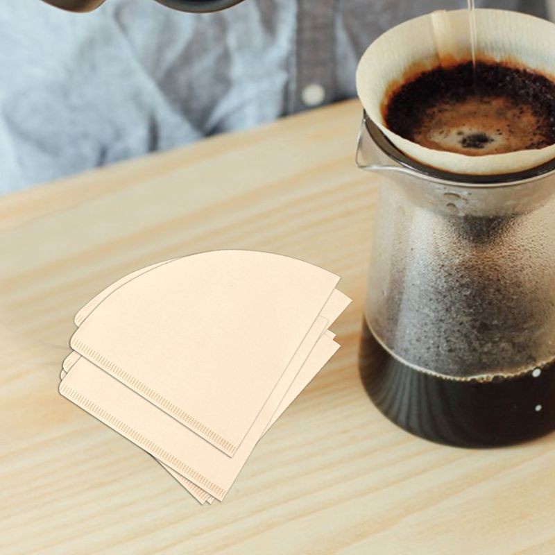 V60 Filter Cup Special 102 Coffee Filter Paper Coffee Filter Papers Unbleached Original Wooden Drip Paper Cone Shape Coffee Tools