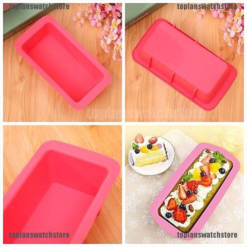 Khuôn Silicone Làm Bánh Mì Chống Dính Hình Chữ Nhật Tiện Dụng