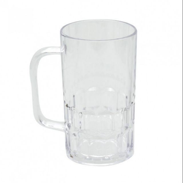 Cốc bia pháp nhựa meka trong suốt trang nhã,Cốc nhựa pháp 6B kích thước 10 *6.5 *12.7,dung tích 370ml
