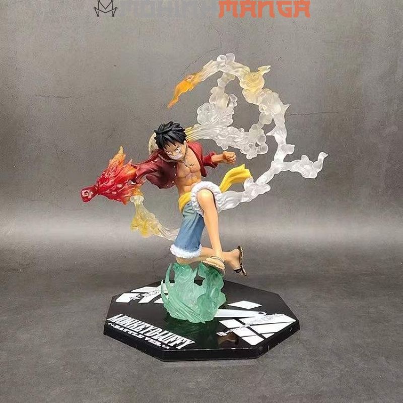 [CÓ HỘP] Mô hình Monkey D Luffy gear 2 Haki trong truyện One Piece Đảo hải tặc cao 20cm băng mũ rơm Chopper Zoro Nami