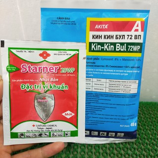 Combo sản phẩm trị vàng lá, nấm , vi khuẩn : Kin-kin-bul + starner