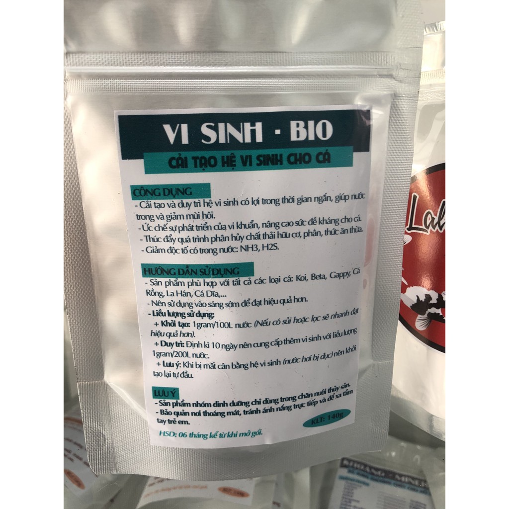 Men Vi Sinh Hồ Cá, Hệ Vi Sinh Cho Hồ Cá Giúp Trong Nước Loại Bỏ Cặn Bã 140gram