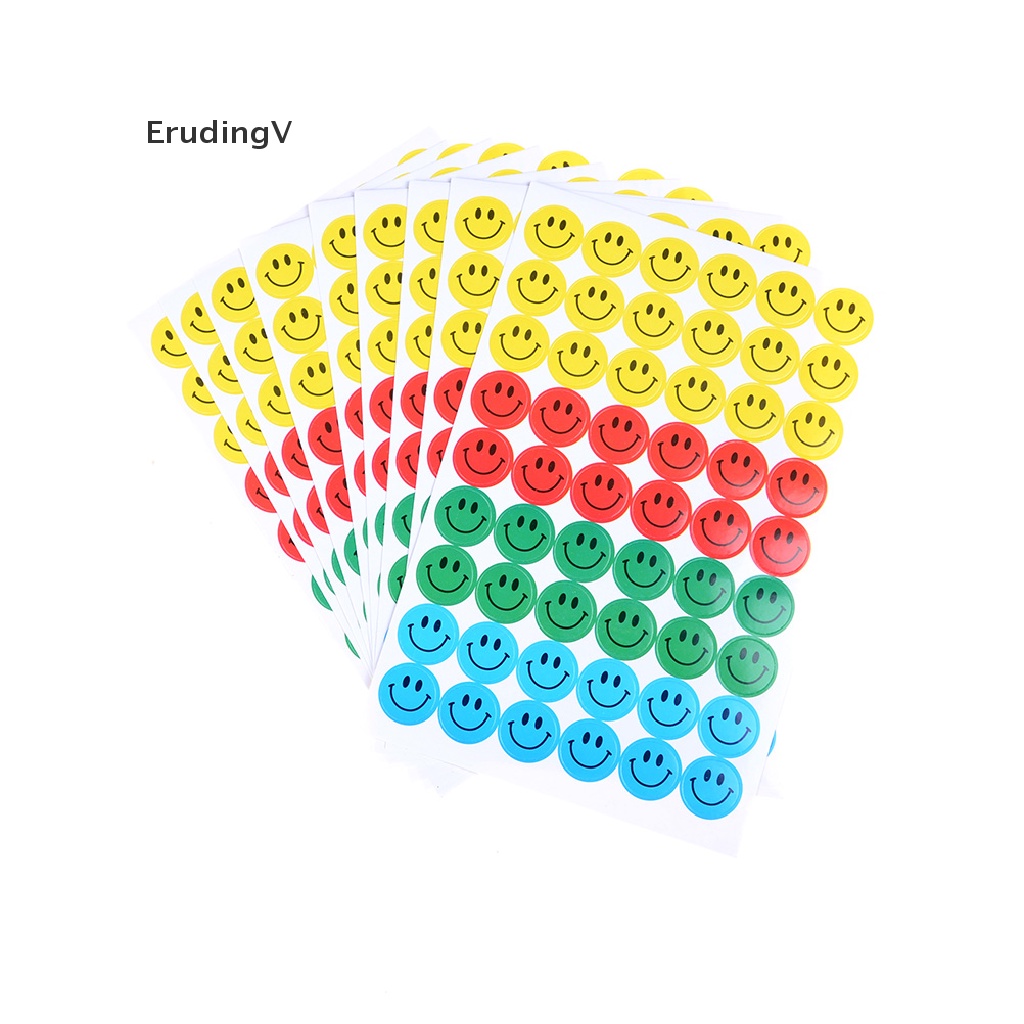 Bộ 10 Miếng Dán Hình Mặt Cười Emoji Dễ Thương Cho Bé