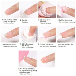 Bộ Bột Nhúng Và Base Top Làm Móng