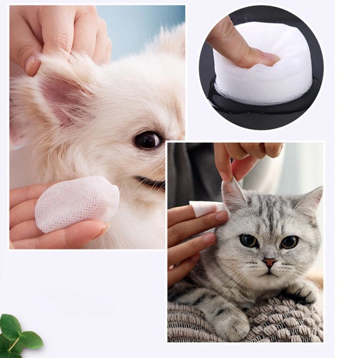 Bông Lau Vệ Sinh Tai Cho Chó Mèo Thú Cưng #MintPet