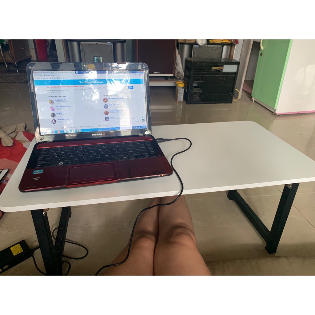 Bàn bệt gấp gọn chân sắt, dùng làm bàn làm việc bệt hoặc bàn ăn bệt gấp gọn ( lắp đặt sẵn ) | BigBuy360 - bigbuy360.vn