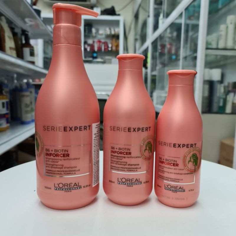 Dầu gội L'oreal Inforcer giúp tóc chắc khỏe và giảm đứt gãy 300ml - 200ml - 500ml