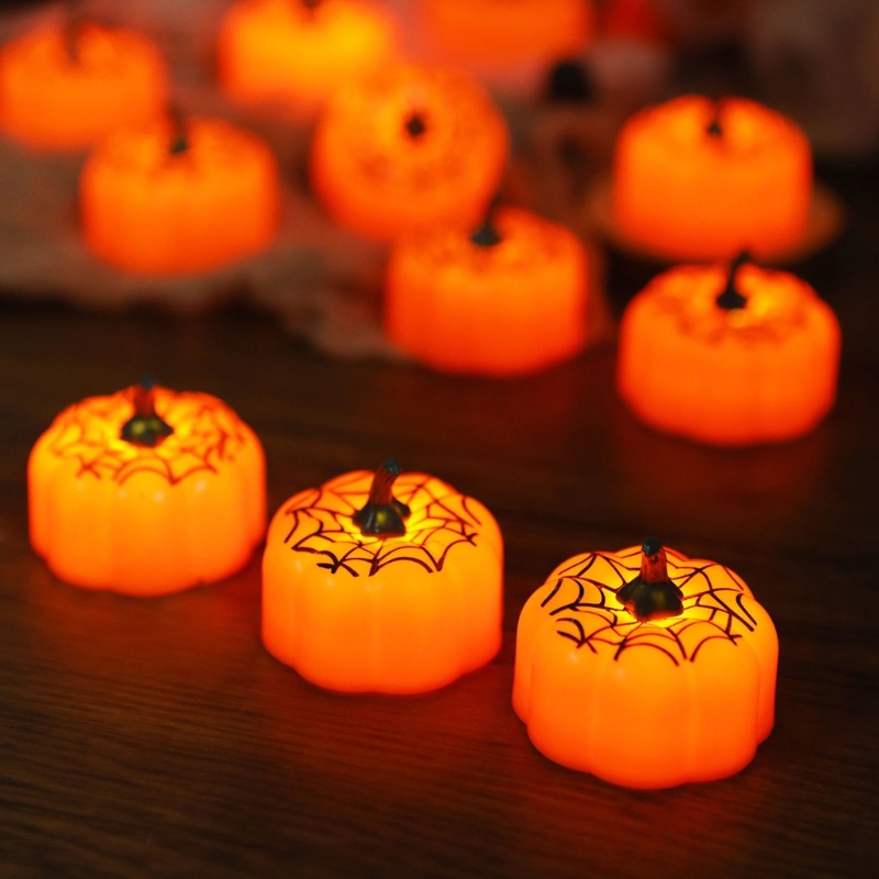 Bộ 3 Đèn LED Giả Nến Trang Trí Halloween