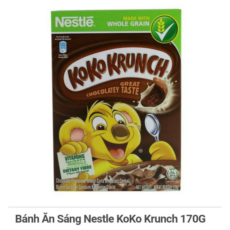 Bánh Ăn Sáng Nestle KoKo Krunch 170G