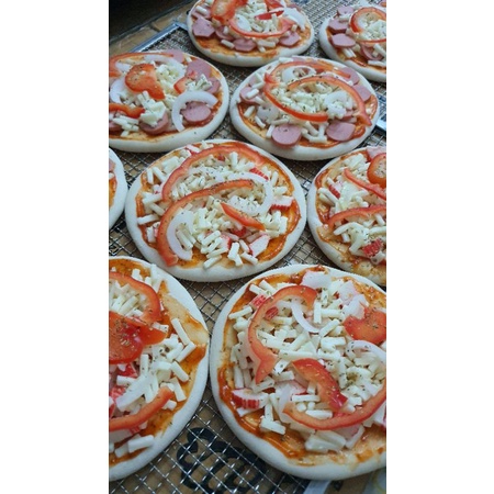 PIZZA SIZE MINI mix vị 15cm CẤP ĐÔNG (SẢN PHẨM HANDMADE)