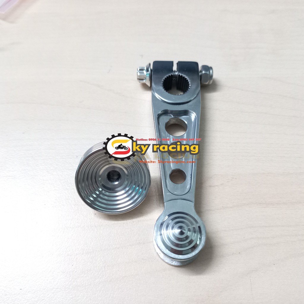 Càng thắng Thẳng Chuẩn Inox 304 CNC nguyên khối gắn cho nhiều dòng xe DR, W, Si....