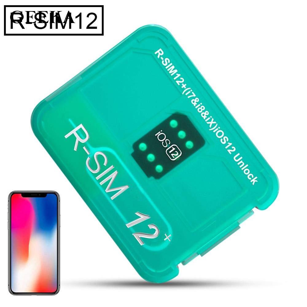 Giắc Chuyển Đổi Nano 2018 Risim 12 + R-sim Cho Iphone X / 8 / 7 / 6 / 6s 4g Lte Ios 10 11