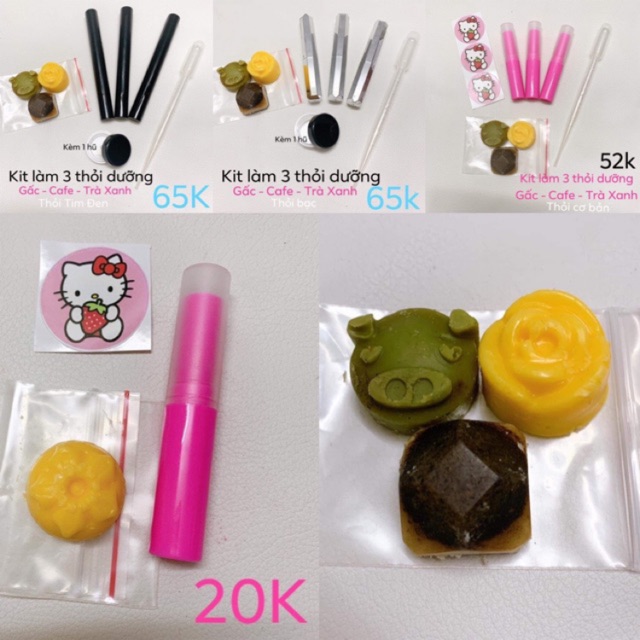 Bộ làm son dưỡng handmade