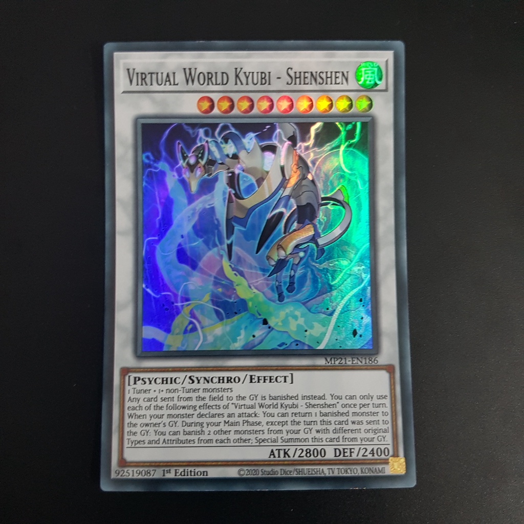 Lá bài Virtual World Kyubi - Shenshen - MP21-EN186 - Super Rare 1st Edition