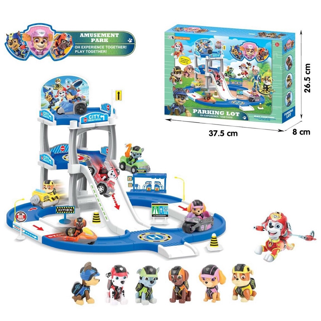 Đồ chơi bãi đỗ xe chó cứu hộ Pawpatrol - Parking Lot - Đồ chơi lắp ráp mô hình