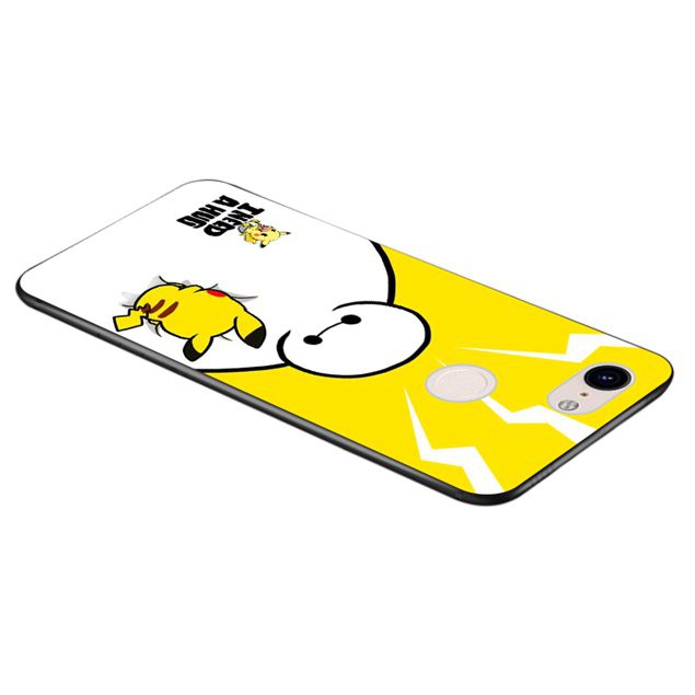 Ốp điện thoại silicon in hình Baymax/ Pikachu cho Google Pixel 3 2XL 3XL