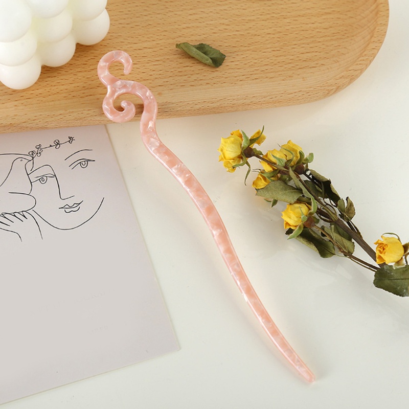 Trâm Cài Tóc Acetate Phong Cách Truyền Thống Cổ Điển Cho Nữ