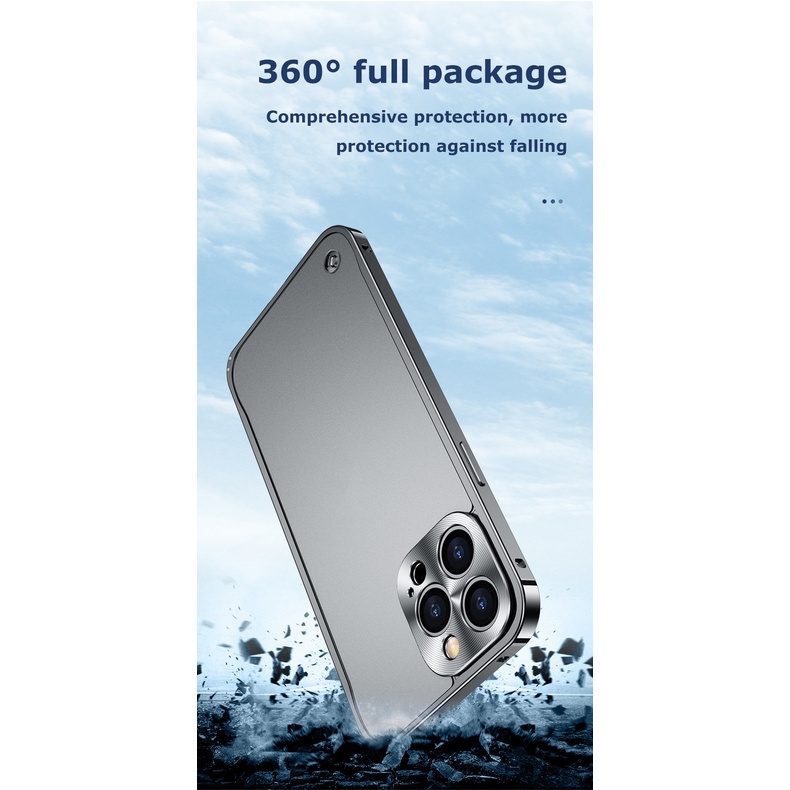 Ốp Điện Thoại Khung Kim Loại Chống Sốc Cho iPhone 13 Pro Max 12 Pro Max 13 Pro 12Pro iPhone 13 Pro Max