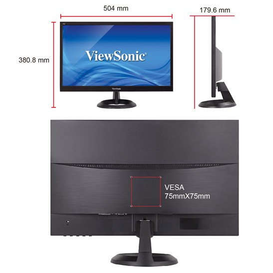 Màn hình LCD Viewsonic 22" VA2261. Vi Tính Quốc Duy | BigBuy360 - bigbuy360.vn
