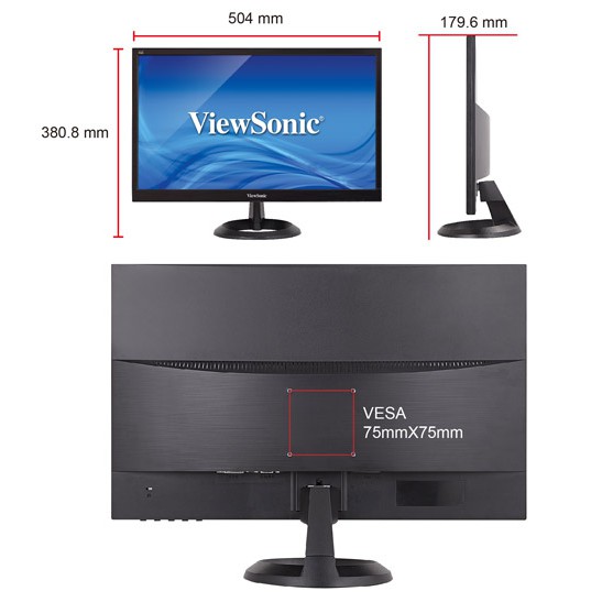 Màn hình LCD Viewsonic 22&quot; VA2261. Vi Tính Quốc Duy