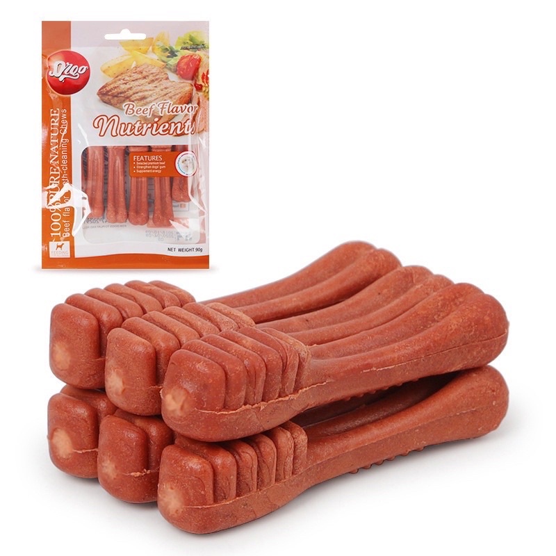 Lẻ 1 xương orgo gặm sạc răng thơm miệng cho thú cưng