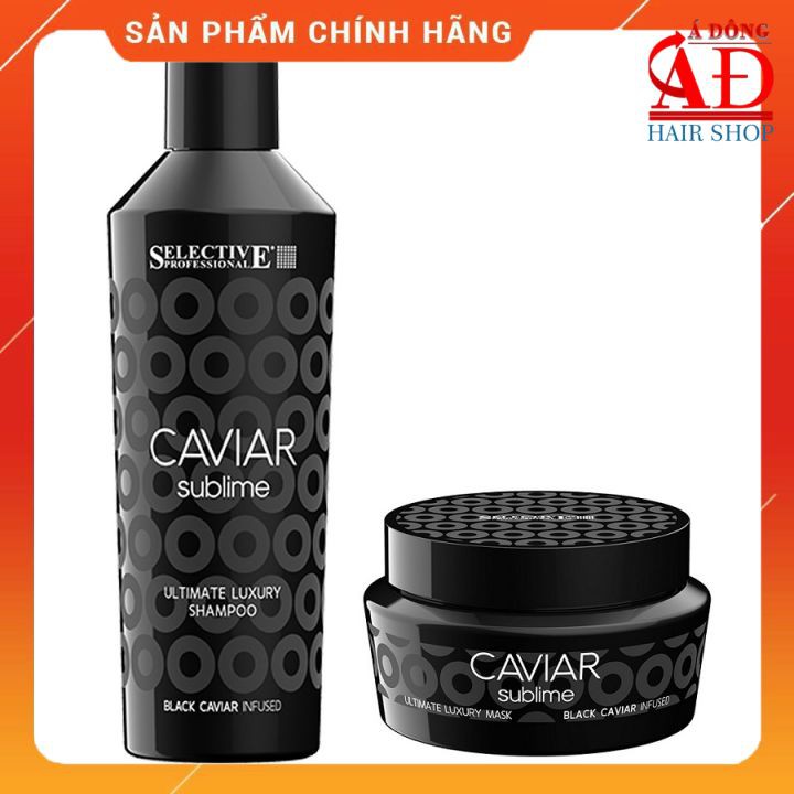 BỘ DẦU GỘI Ủ TÓC SELECTIVE CAVIAR TRỨNG CÁ TẦM 250ML*2