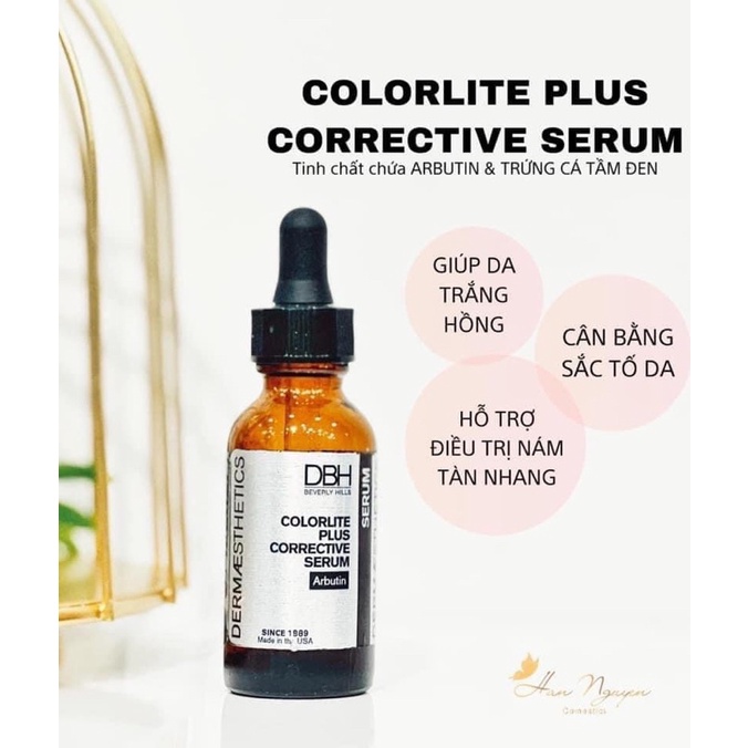 Tinh Chất Serum DBH COLORLITE PLUS CORRECTIVE ( Thêm Tinh Chất Chứa ARBUTIN & Trứng Cá Tầm Đen )