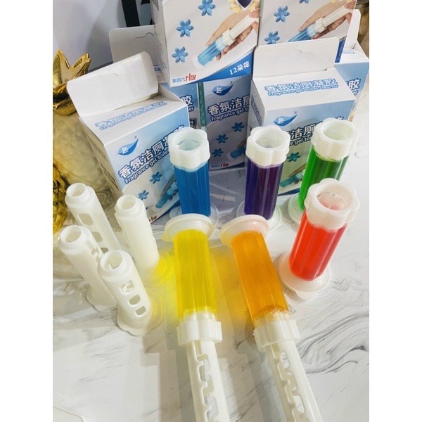 Gel khử mùi bồn cầu, khử mùi bồn cầu hình hoa, gel khử khuẩn hình bông hoa