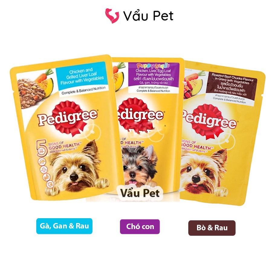 Pate cho chó Pedigree - Pate chó dạng sốt nhuyễn Vẩu Pet Shop