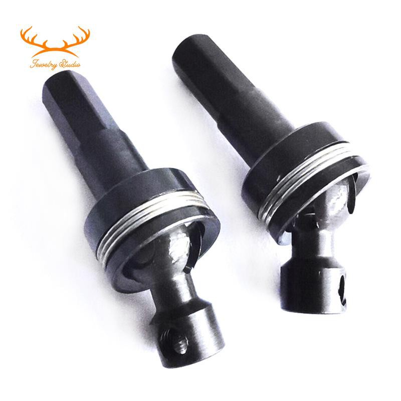 2 Pcs Metal Front Axle Universal CVD Drive Shaft for WPL C14 C24 C34 B14 B24 B36 MN D90 MN99S RC Car Upgrade Parts